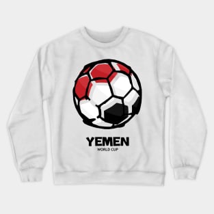 Yemen Football Country Flag Crewneck Sweatshirt